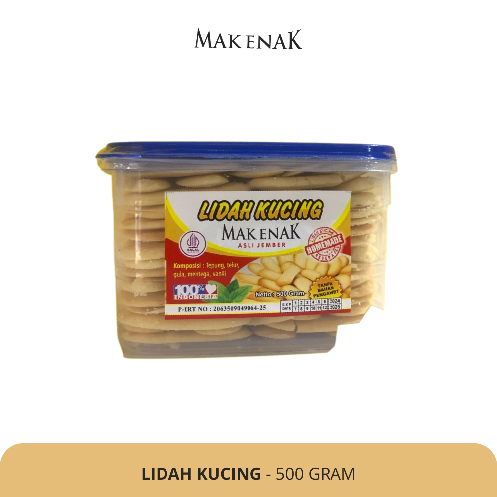 

MAK ENAK - Lidah Kucing - 500 GRAM