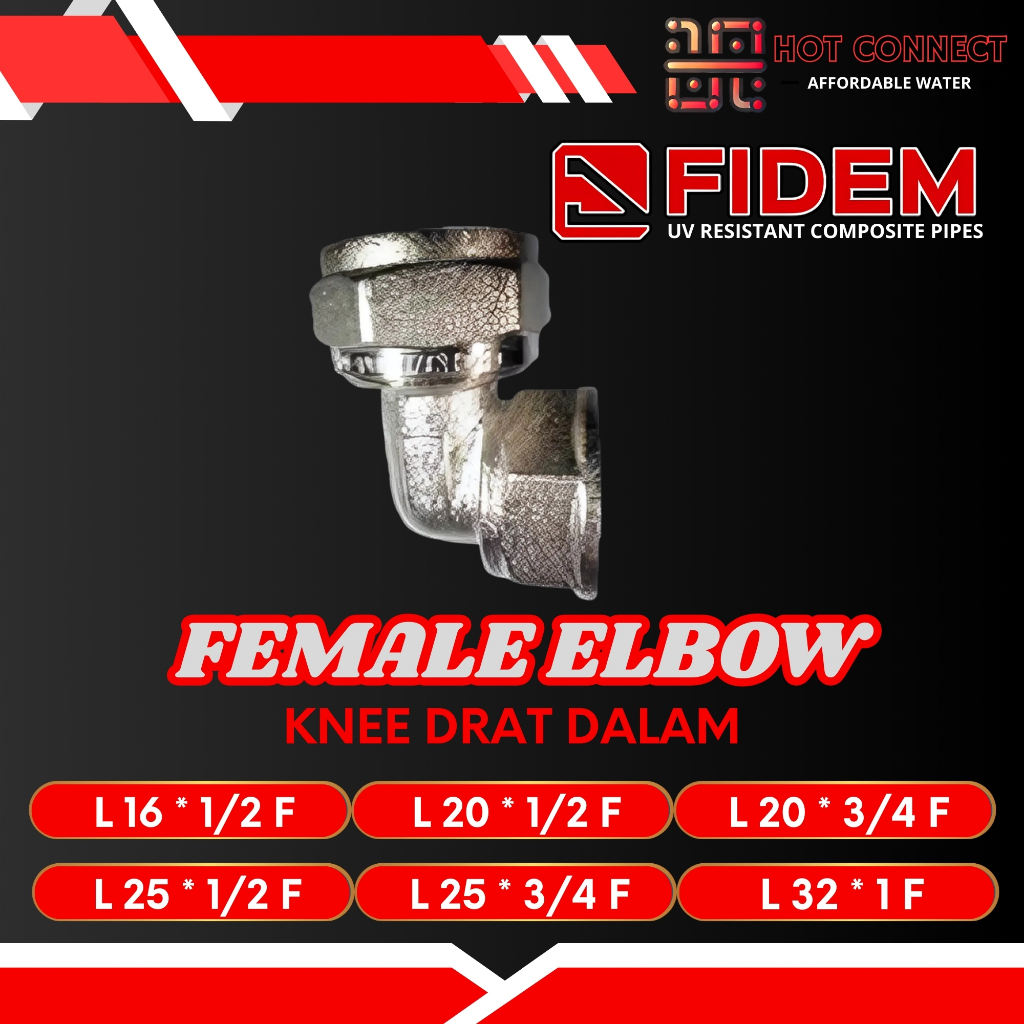 Knee Drat Dalam Fidem / Female Elbow Knee Drat L  Pipa Air Panas