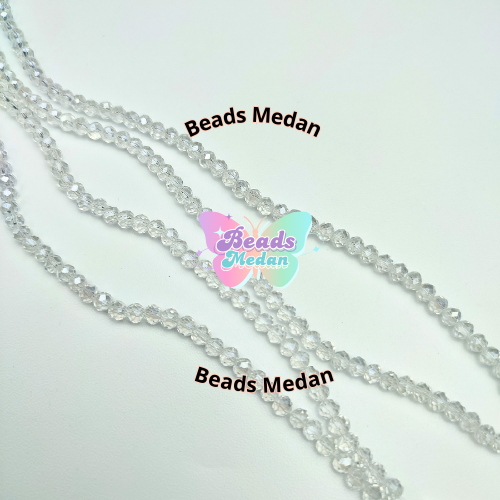 Manik Kristal Ceko 6mm / Mote Ceko / Manik Kristal / Mote Gelang / Manik Mote Kristal