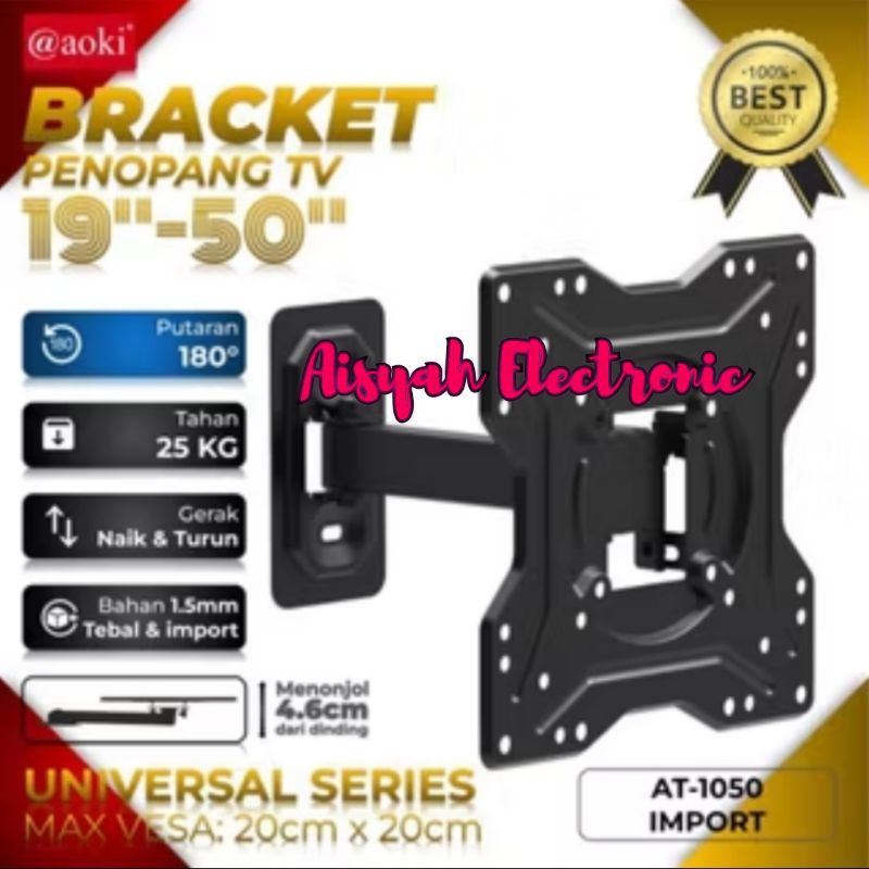 BREKET TV SWING UNIVERSAL 19-50 INCI
