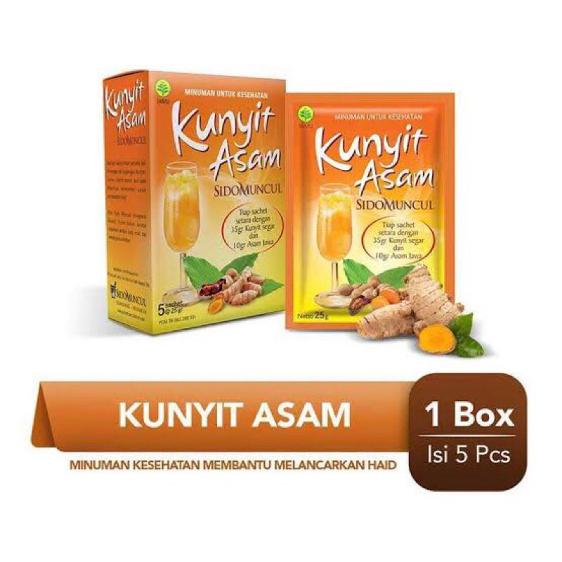 

Kunyit Asam Sido Muncul 1 Box Isi 5 Sachet