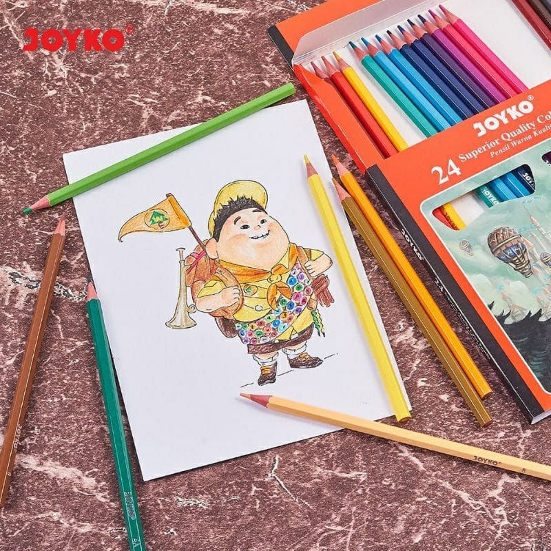

Pensil Warna Joyko 24 Warna CP-101 (1 set/24 Warna)