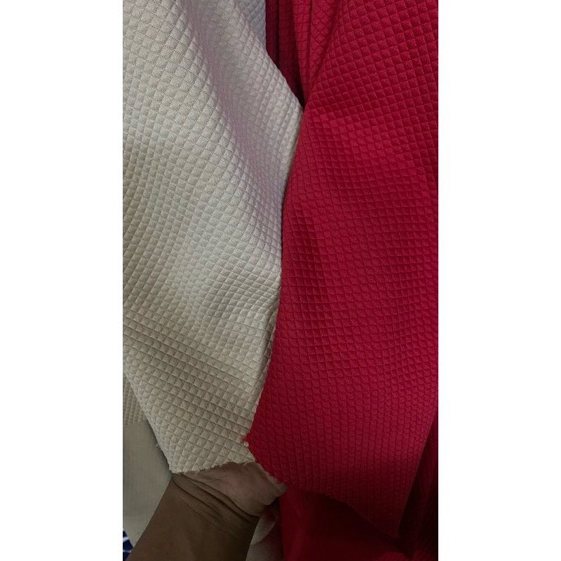 kain diamond embos knit tebal