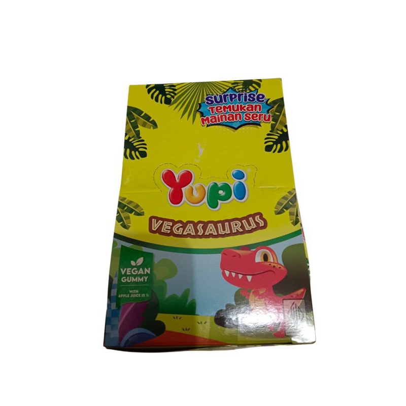 

Yupi surpirse temukan mainan seru144g / 12 pcs @ 12 g Varian vegasaurus