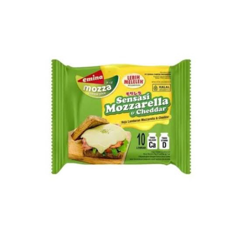 

Emina cheese mozzarella cheddar 10's (10 lembar)