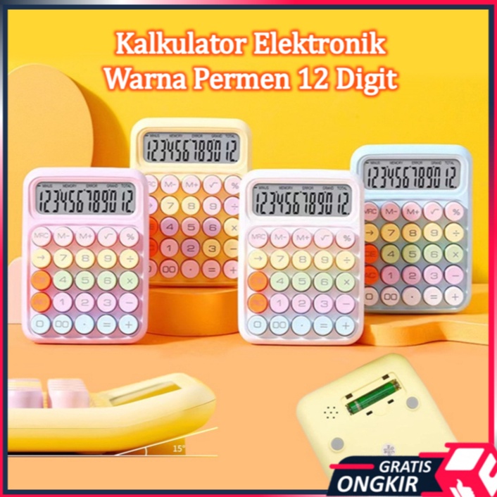 

KODE F75L Gratis Ongkir 6187 Kalkulator Elektronik Warna Permen 12 Digit Kalkulator Dopamin 12 Digit