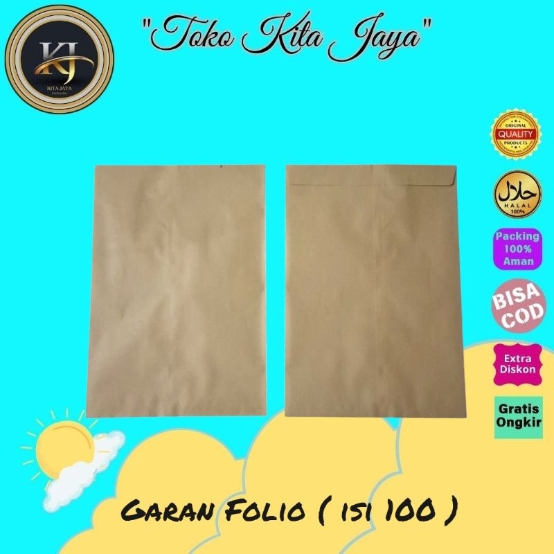 

Amplop cokelat folio