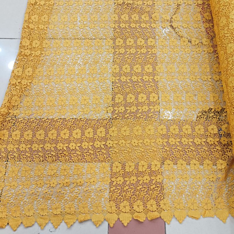 da Kain/Bahan Brokat Prada Okki GRADE A Brokat Prada Garment Premium / Bahan Brokat Prada Kebaya