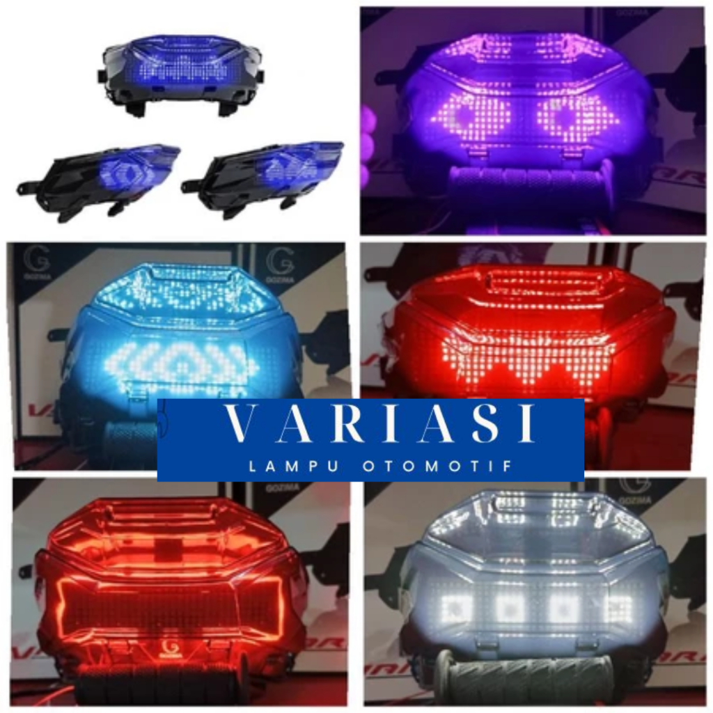 LAMPU STOPLAMP HONDA VARIO 160 COLLOSIUM RUNNING TEXT ANIMASI LAMPU STOP BELAKANG VARIO 160