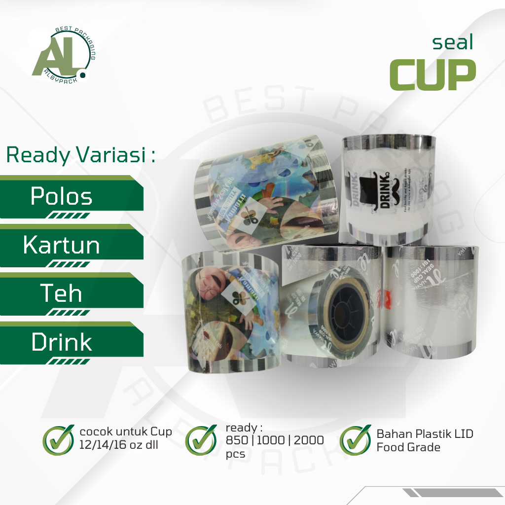 

Plastik Seal Cup Polos Kartun Buahan P11