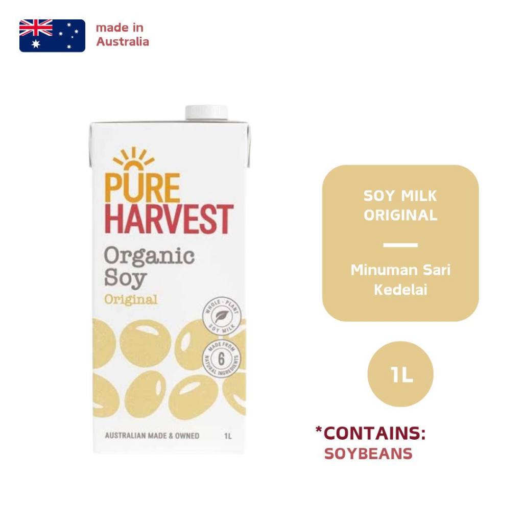 

Pure Harvest Soy Milk Original 1L / Susu Kedelai