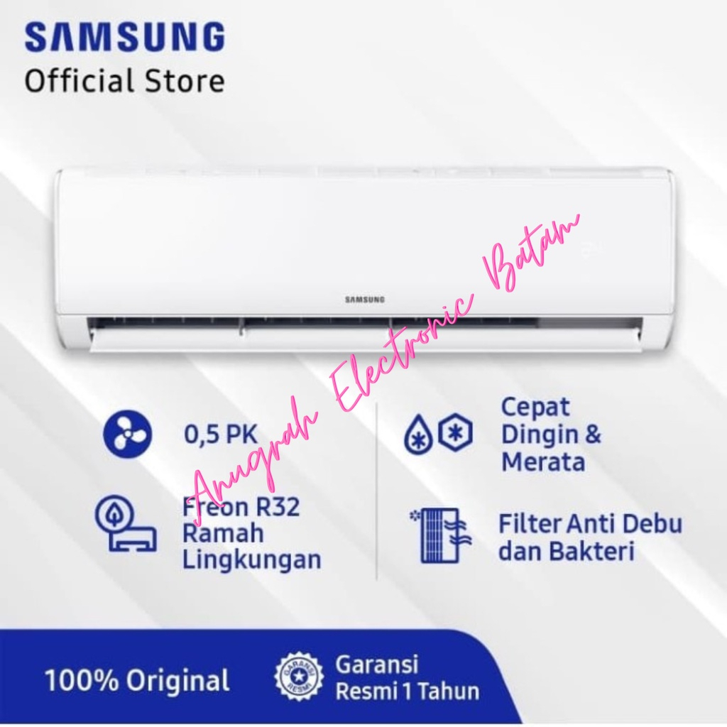 AC Samsung AR05TGHQASINSE AC Split 1/2 PK Standard AC 0.5 PK BATAM