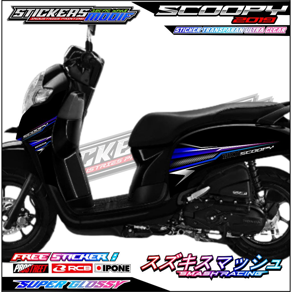 STRIPING VARIASI HONDA SCOOPY  2019 / STICKER LIST VARIASI MOTOR HONDA SCOOPY 2019