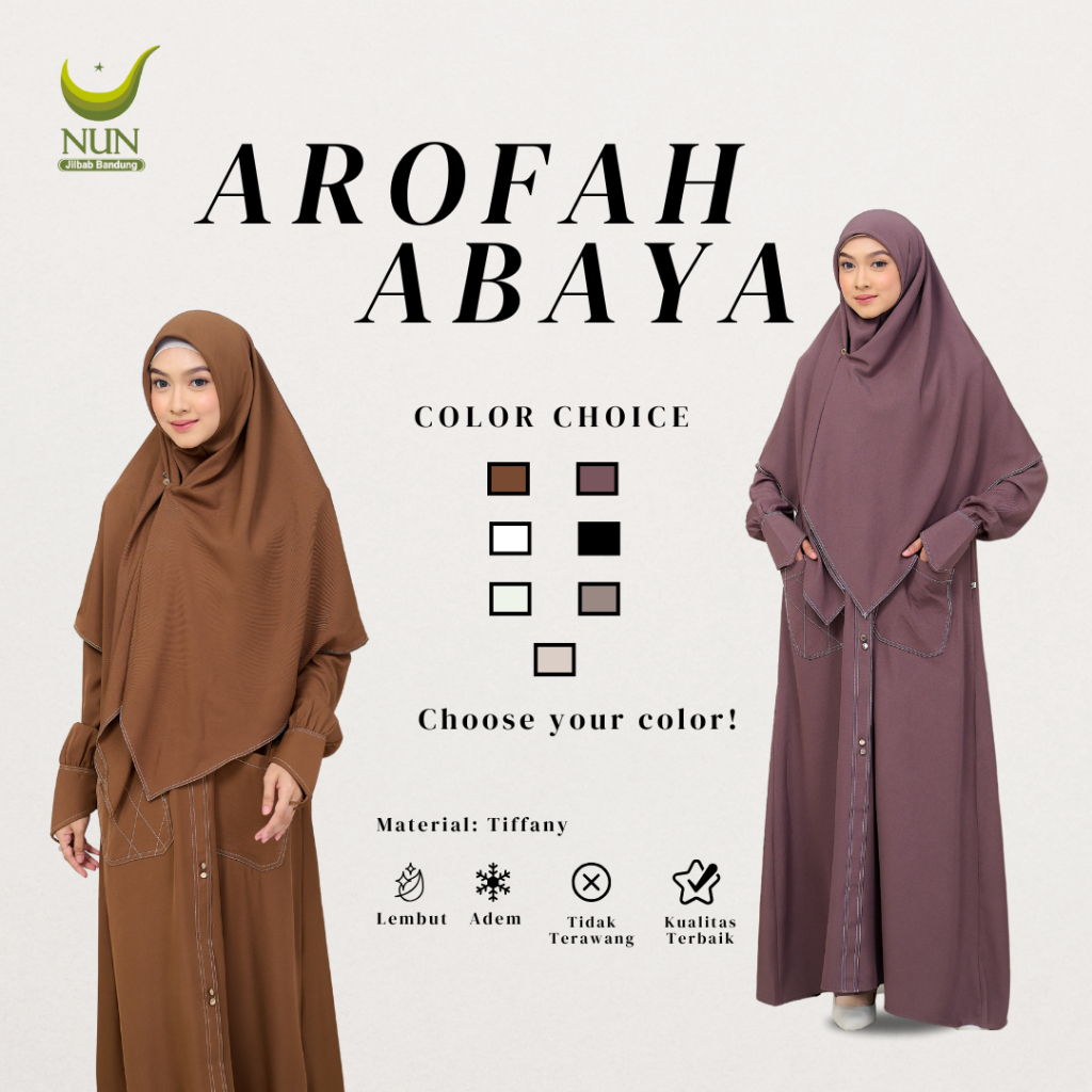 Abaya Arafah / Abaya premium / Abaya polos / Abaya manset / Abaya SET / Abaya adem