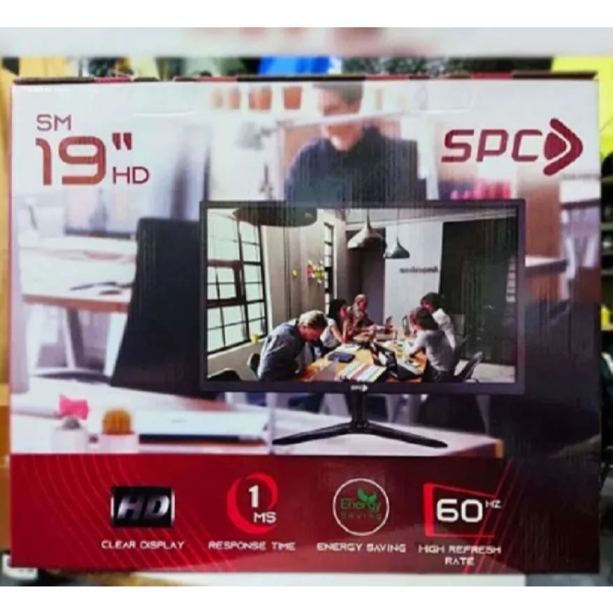 Monitor LED SPC 19inch / SPC 19" full HD input HDMI VGA GARANSI RESMI
