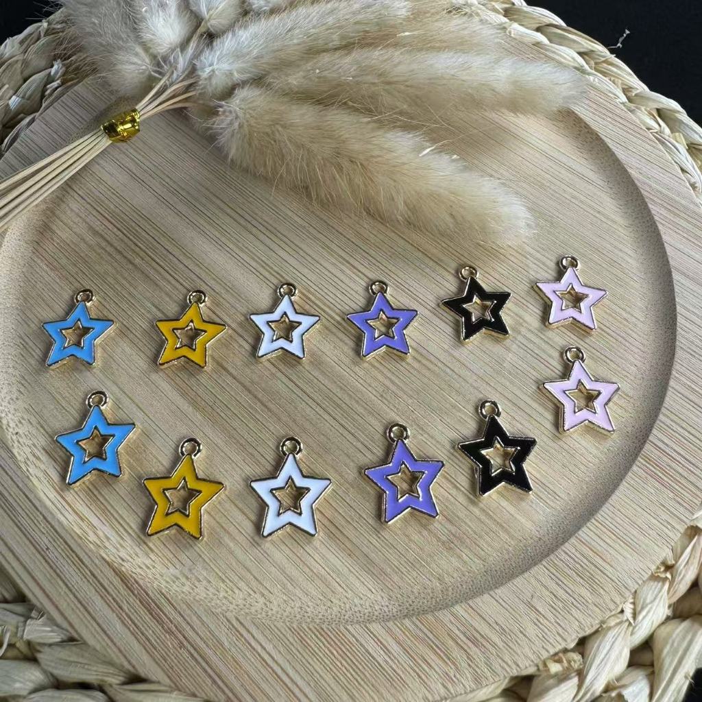 Aksesoris kalung Pentagram liontin gantungan kunci perhiasan tambahan diy/kalung/anting/gelangcouple