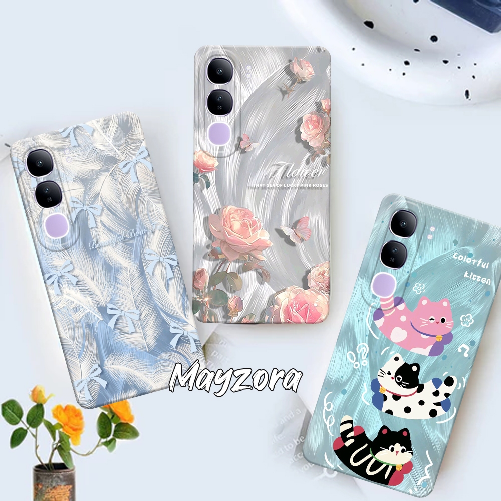 SJ008 - Case For Vivo V40 LITE 5G V40 V29 V29E GT 10 PRO Y17S Y15S Y01 Y20 Y20S Y12S Y12 Y15 Y17 Y27