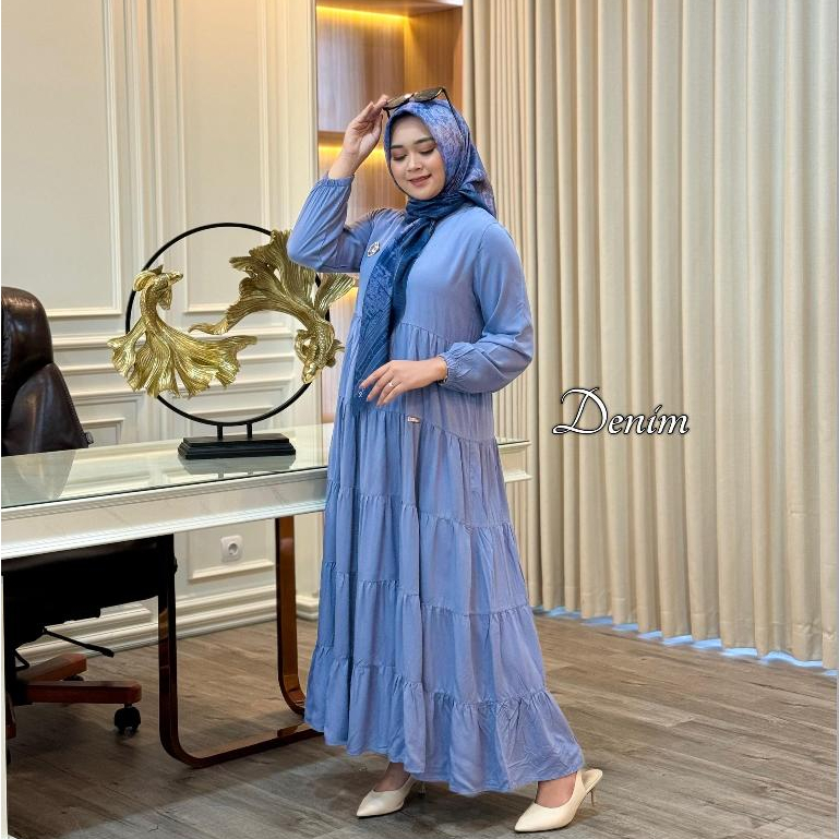 Hanna Dress Journey Scarves Katun Rayon BerPlat JP