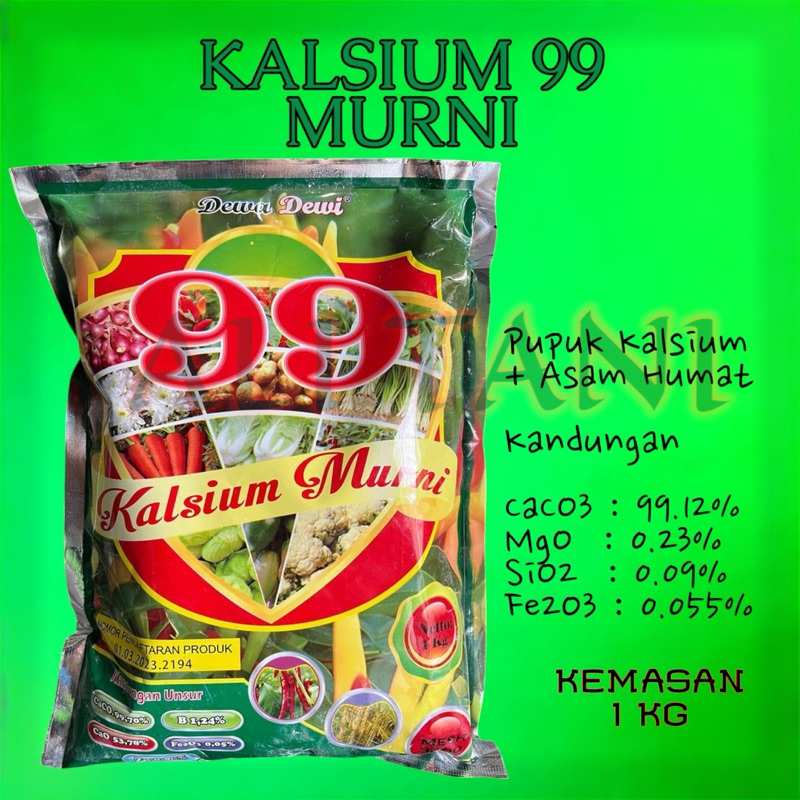 KALSIUM 99 Kemasan 1 KG Pupuk Kalsium Murni