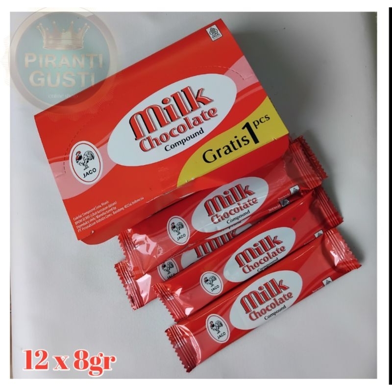 

coklat cap ayam jago milk chocolate ( isi 12pc x 8gr )