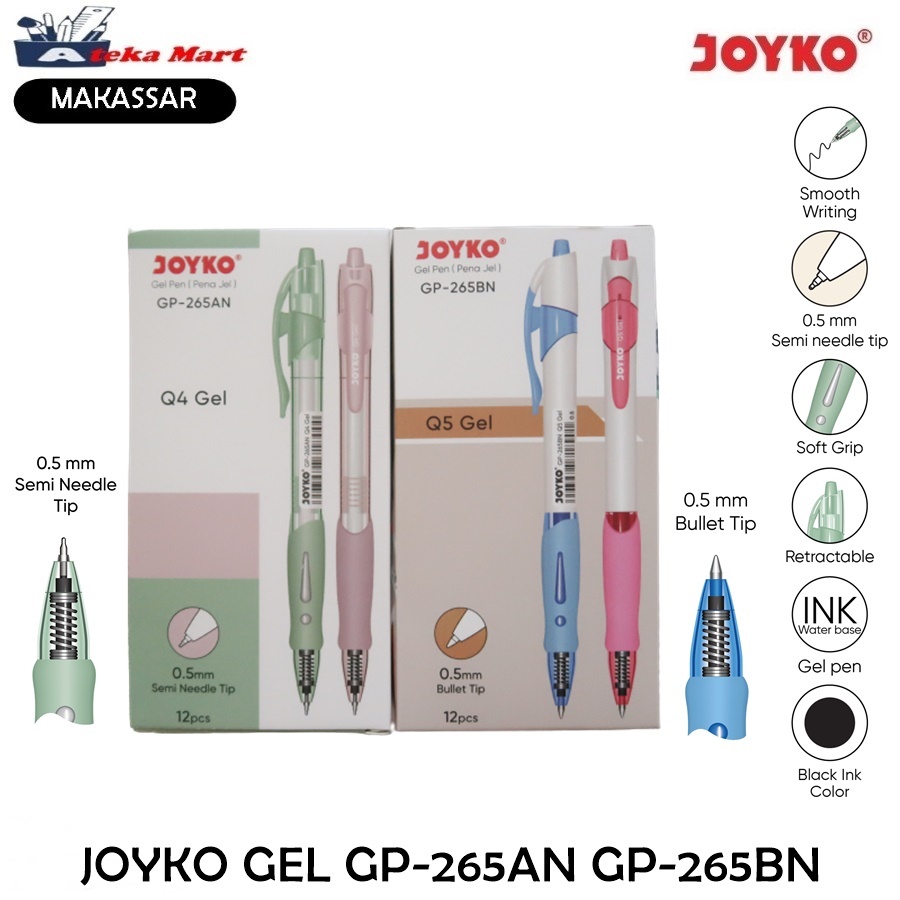 

[BOX/12PCS] JOYKO GEL GP-265AN Q4 GEL GP-265BN Q5 GEL