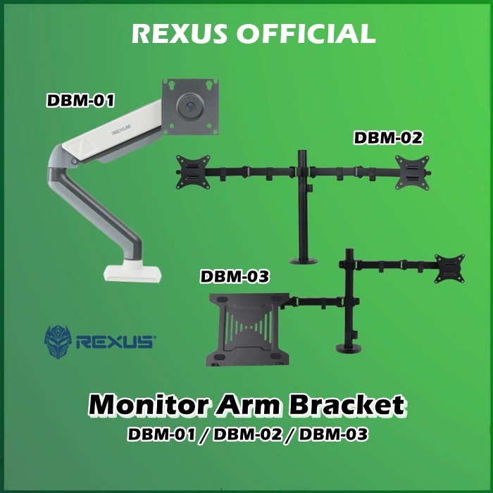 Rexus DBM-01 DBM-02 DBM-03 Monitor Arm Bracket Stand DBM01 DBM02 DBM03