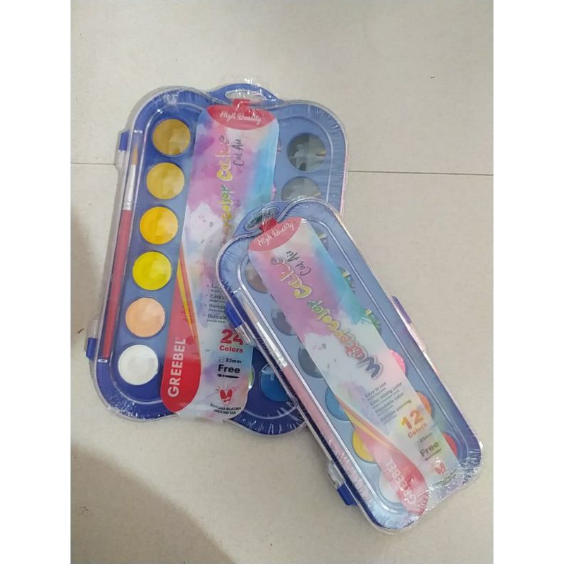 

Cat Air Greebel isi 12warna dn 24warna