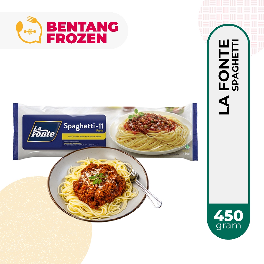 

Lafonte Spagetti Ukuran 11 450gr / Pasta Spageti