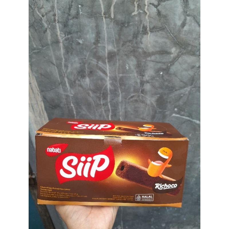 

Snack Nabati SiiP Rasa Coklat 1 dus isi 20