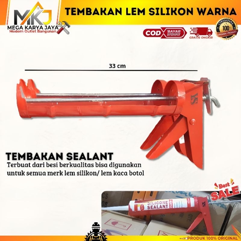 Tembakan Lem Silikon Warna / Tembakan Lem Kaca Silikon Sealant/ Lem kaca Aquarium
