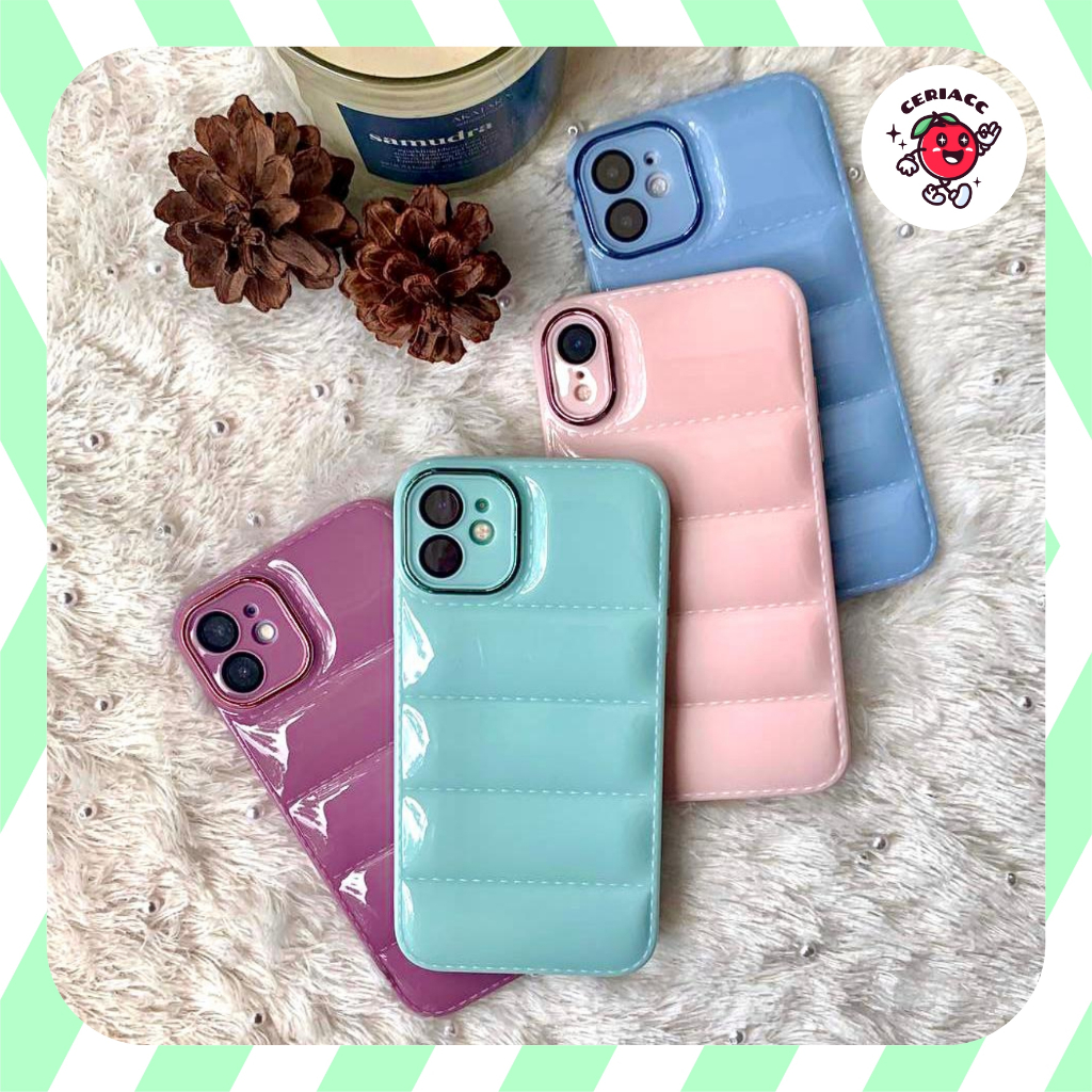 Puff Glossy case for iphone 7 8 plus x xs xr max 11 12 (4)
