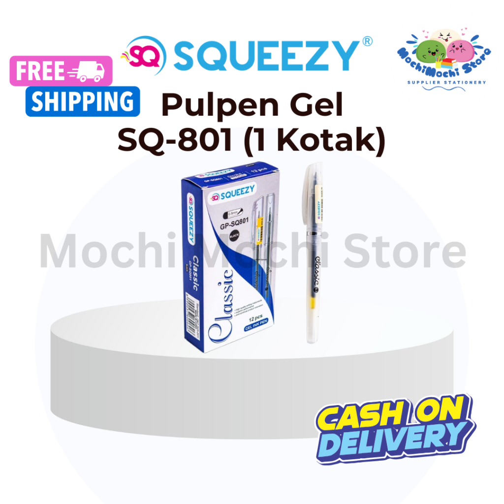 

Pulpen Gel SQUEEZY GP-SQ801 Classic | Pulpen Gel | Gel Pen | Needle Tip 0.5mm | Pulpen Gel SQUEEZY GPSQ-801 | Bolpen Gel