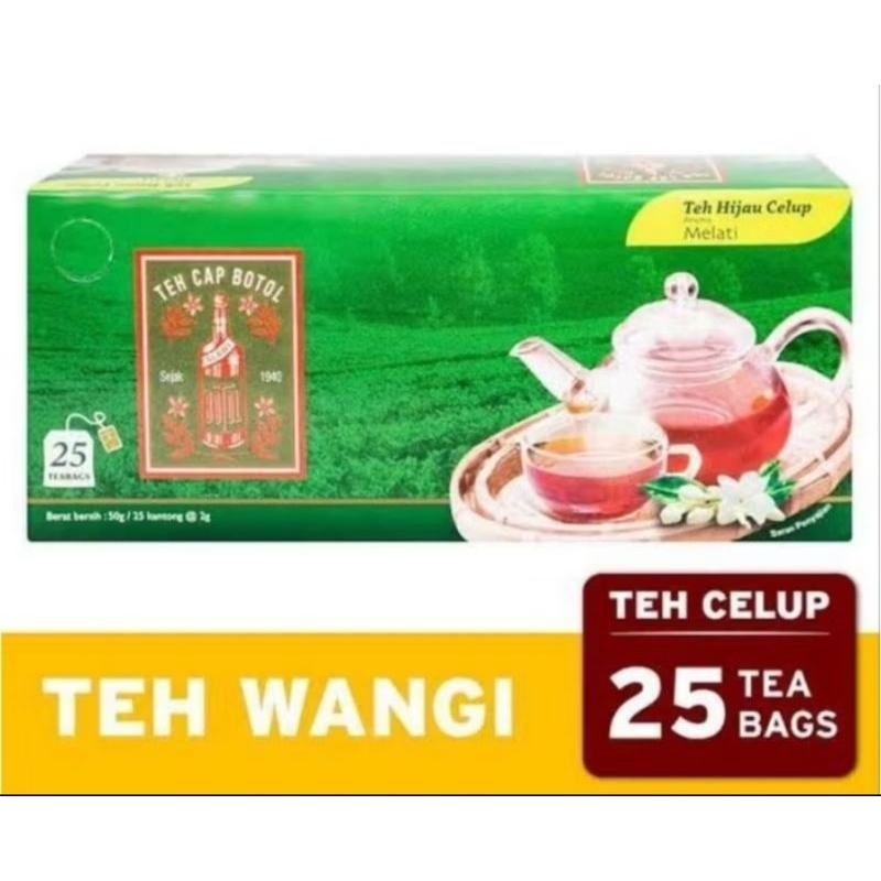 

Teh Cap Botol Celup 1 Kotak isi 25 Pcs