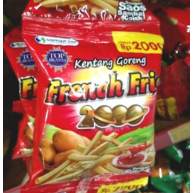 FRENCH FRIES 2000 RENCENG ( ISI 10 ) SNACK KENTANG (17 GR)