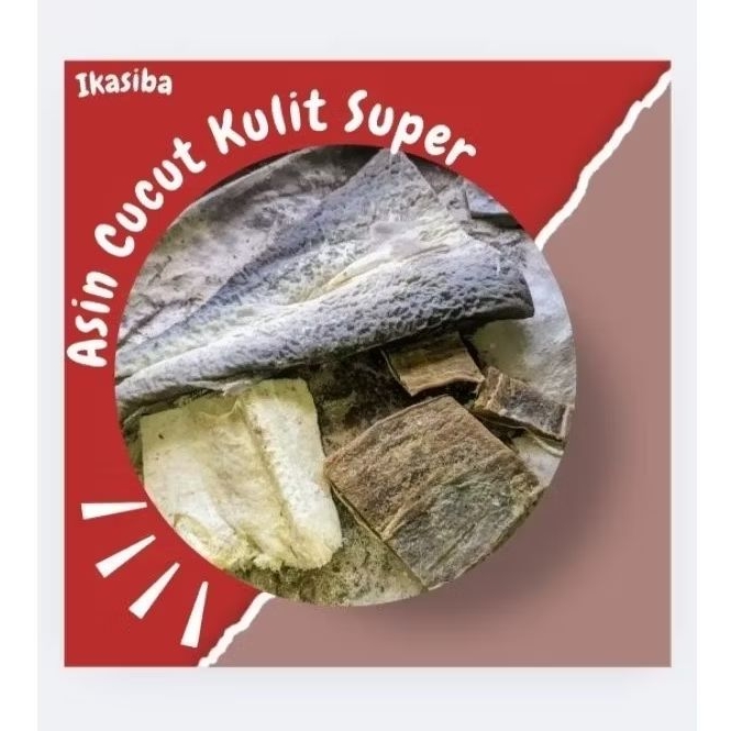 

IKASIBA Ikan Asin Cucut Kulit Super Premium 100gr/250gr/500gr
