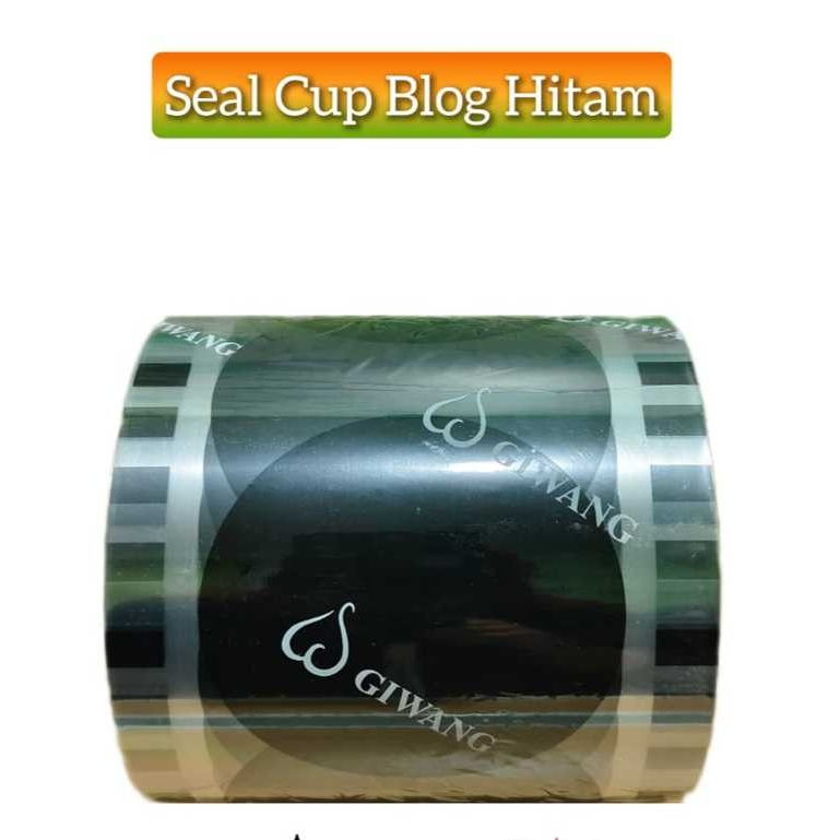 PLASTIK LID CUP SEALER CUP SEAL CUP 1000 CUP BLOK HITAM POLOS BLACK