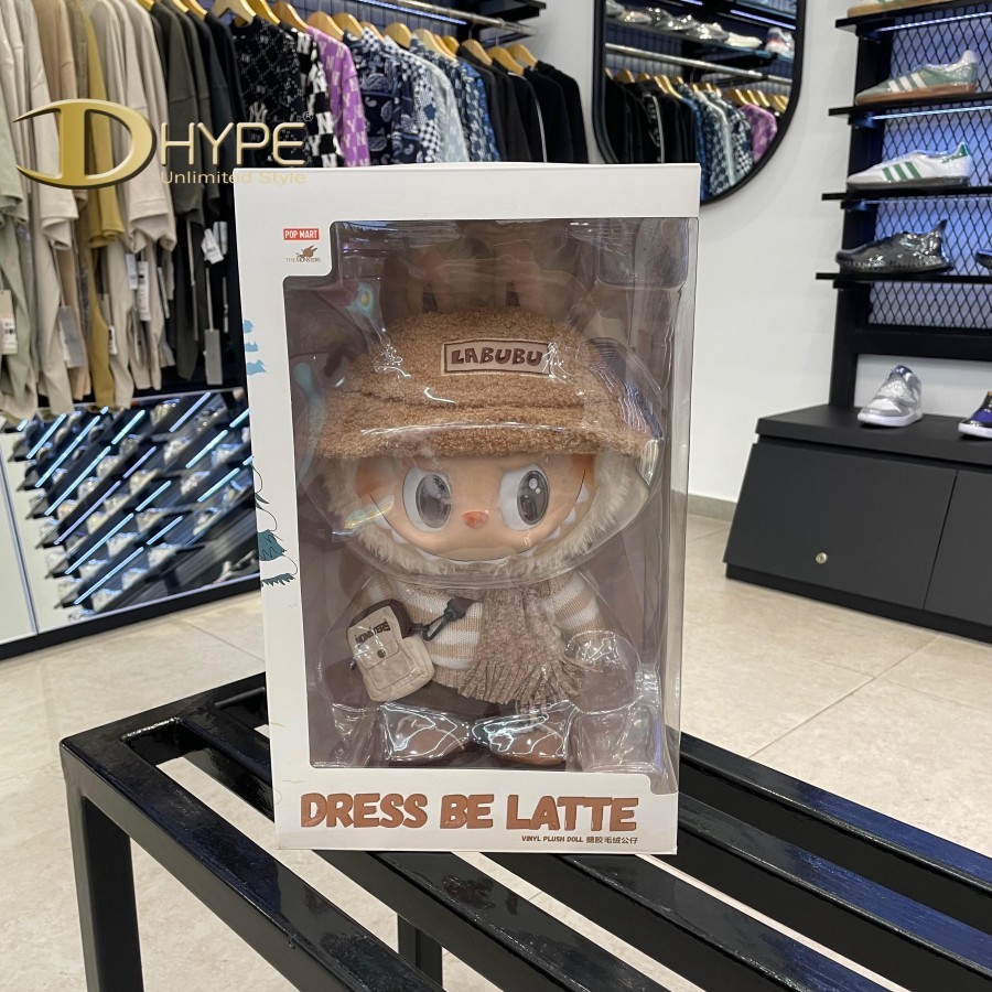 LABUBU POP MART DRESS BE LATTE DOLL 38CM 100% ORIGINAL