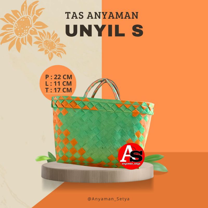 

Anyaman Setya /TAS UNYIL S / Tas hampers/ Tas berkatan/ Tas asul-asul/ Tas sovenir/ Tas anyaman serbaguna