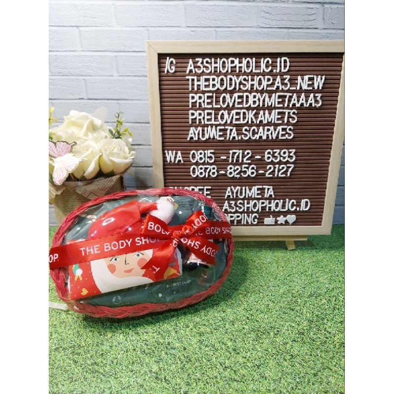the body shop gift set / hampers natal the body shop olive / shea / moringa / british rose / mango
