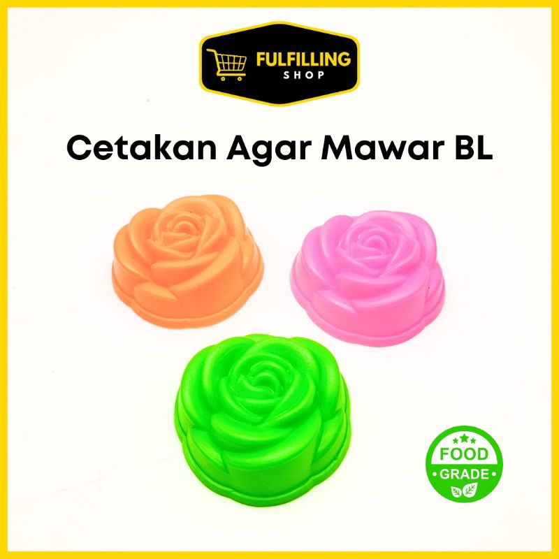 CETAKAN AGAR MAWAR BL Puding Bolu Kukus Plastik
