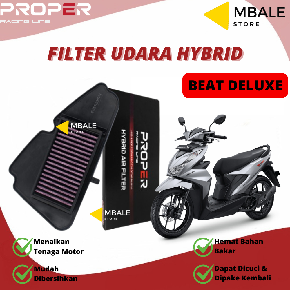 Filter Udara Proper Beat Deluxe Original Hybrid Air Filter Proper Racing Line