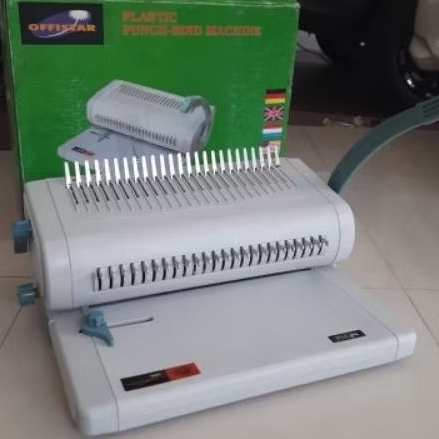 

Mesin Jilid Ring Plastik Folio PM-24 F4 Offistar Plastic Punch Binding Machine