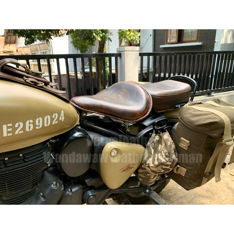 single seat royal enfield classic 350 reborn , jok royal enfield 350 reborn , bullet