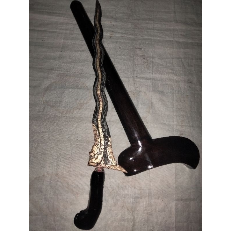 keris nogo Sosro kinatah Luk 11 kamardikan besi aji tempa bukan cor atau cetak