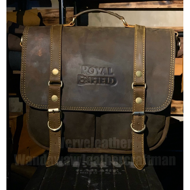 royal enfield , tas samping royal enfield , tas motor custom, triumph