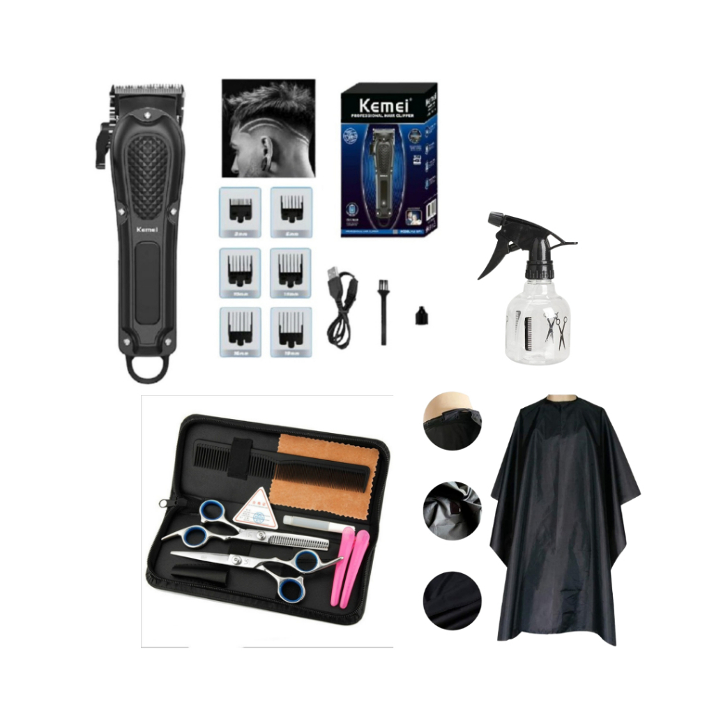 alat pangkas rambut lengkap 1 set original mesin cukur rambut listrik 1 set kumplit