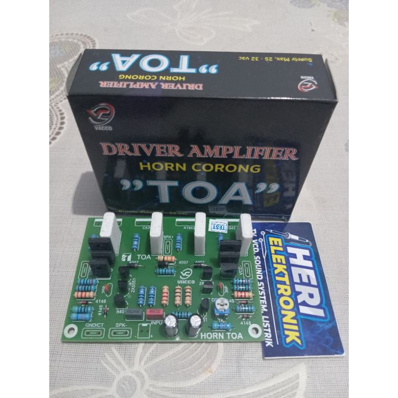 Kit Driver Amplifier TOA BY  VACO