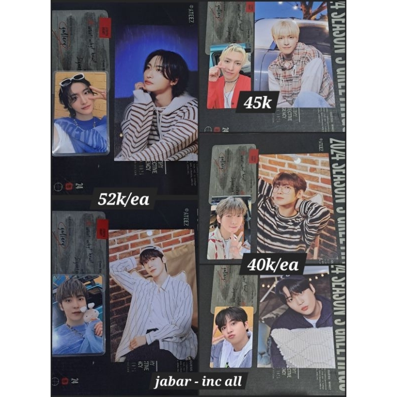 ATEEZ Summer Photobook 2024 Member Set Memset Photocard PC Postcard - Hongjoong Seonghwa Yunho Yeosa
