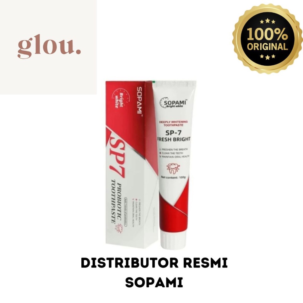 SOPAMI PASTA GIGI SP7 PASTA GIGI SOPAMI SP7 MEMUTIHKAN GIGI NAFAS SEGAR PASTA GIGI PENGHILANG BAU MU