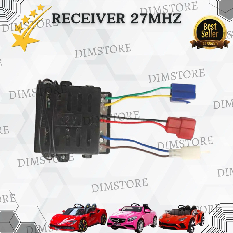 TOP SELLER MODUL RADIO REMOT FREKUENSI 27 MHZ MODUL BOX HITAM RECEIVER MODUL PCB MOBIL MAINAN AKI AN